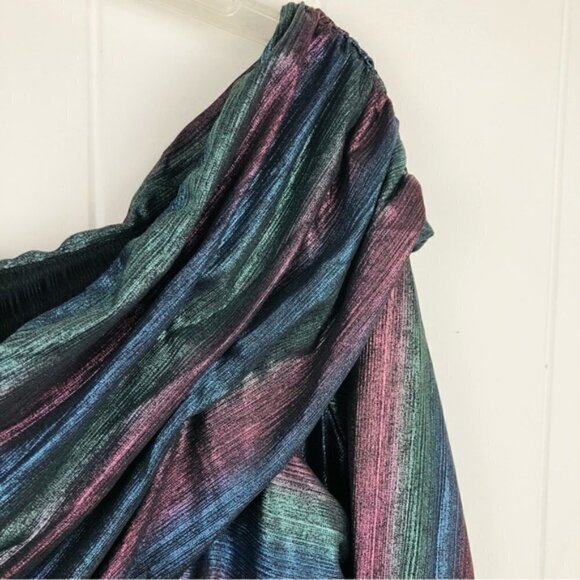 Eloquii Womens Criss Cross Bodice Rainbow Dress Size 20 - Picture 9 of 15